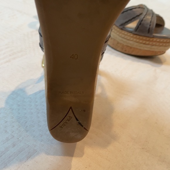 Gray Prada Wedges - Picture 3 of 6